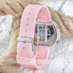 Led Watch Toz Pembe Renk Dijital Bayan Yetişkin Kız Çocuk Kol Silikon Saati ST-303499